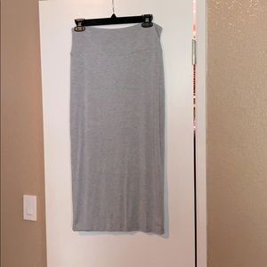 Leith grey jersey pencil skirt